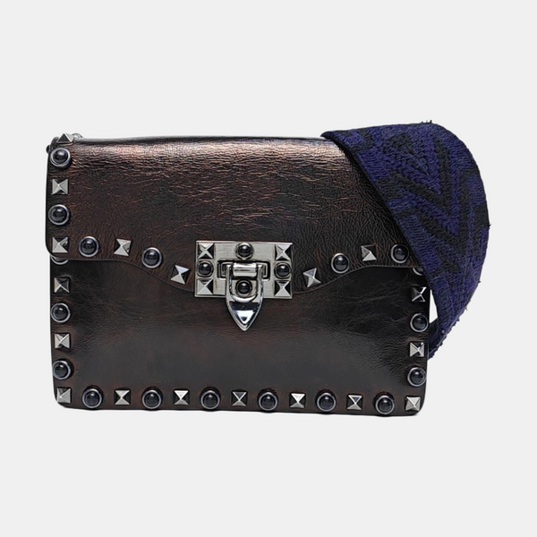 Calfskin Shoulder Bag Brown