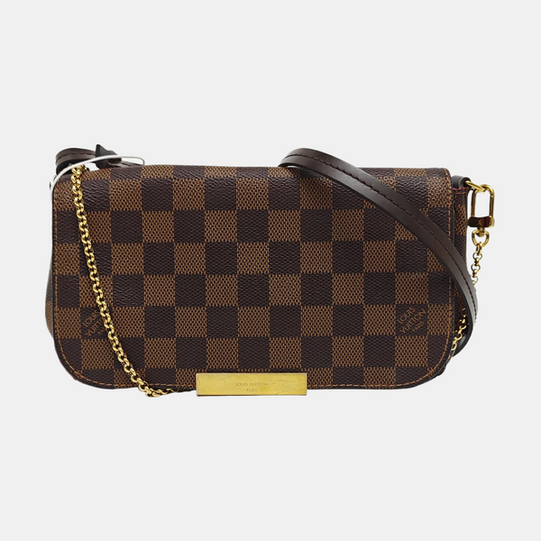 FAVORITE PM Damier Ebene Coated Canvas Brown