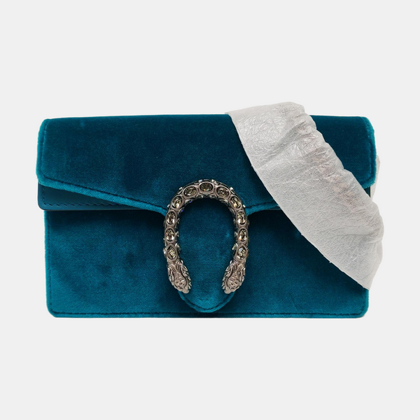 Authenticated pre-owned Dionysus Super Mini Velvet Green - Shoulder Bag at Looply