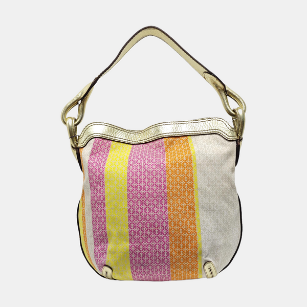 Canvas Top Handle Bag Multicolor
