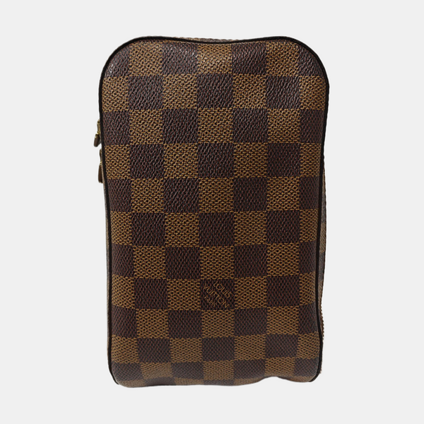 GÉRONIMOS Damier Ebene Coated Canvas Brown