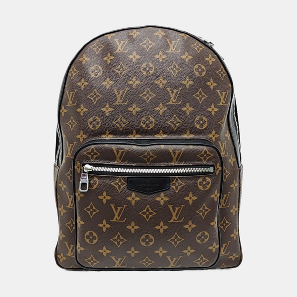JOSH Monogram Coated Canvas Brown