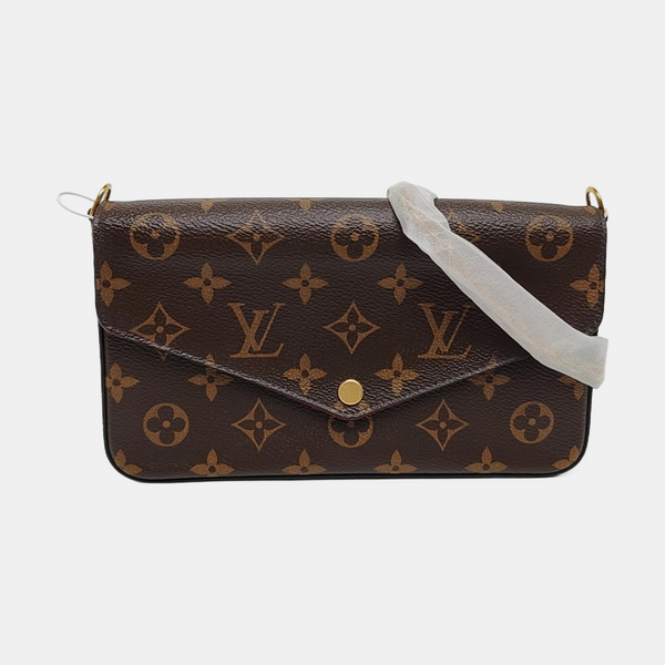 FÉLICIE Monogram Coated Canvas Brown