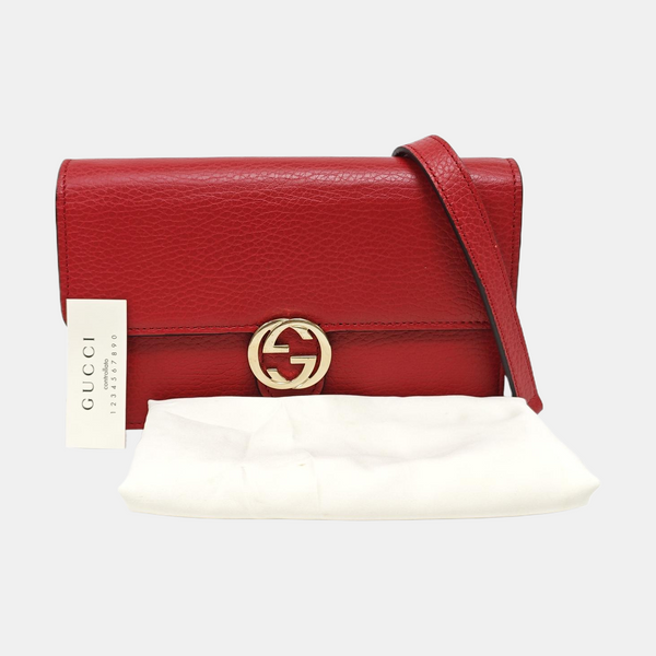 Calfskin Shoulder Bag Red