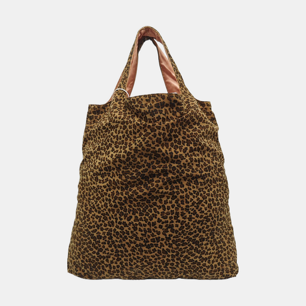 Nylon Tote Bag Brown