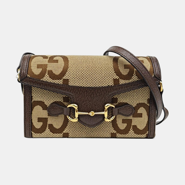 Horsebit 1955 Mini Monogram Canvas Beige