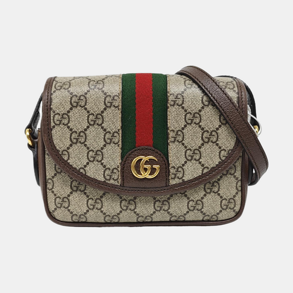 Monogram Coated Canvas Shoulder Bag Beige