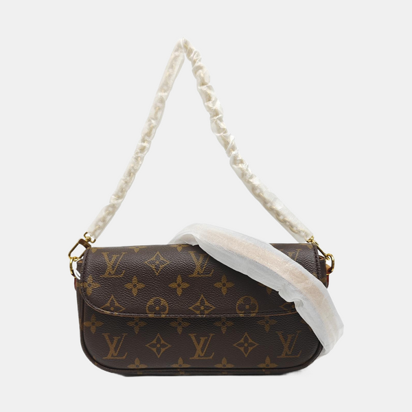 IVY Monogram Coated Canvas Brown