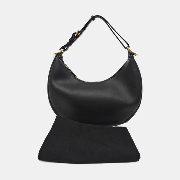 Calfskin Top Handle Bag Black