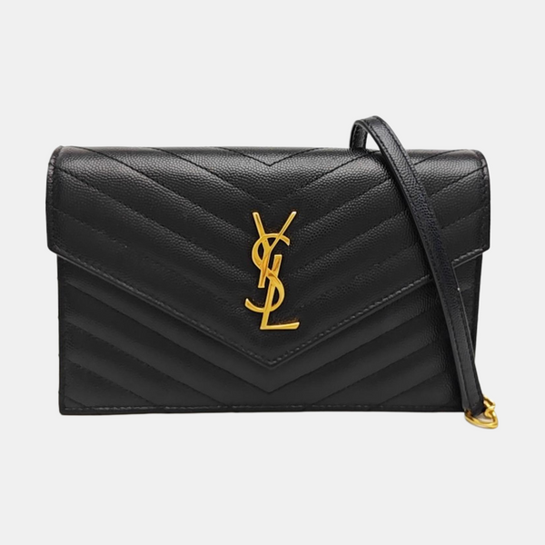 MONOGRAM WOC Chevron Calfskin Black
