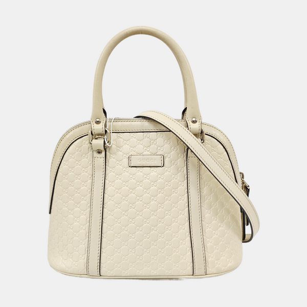 Microguccissima Monogram Calfskin Beige