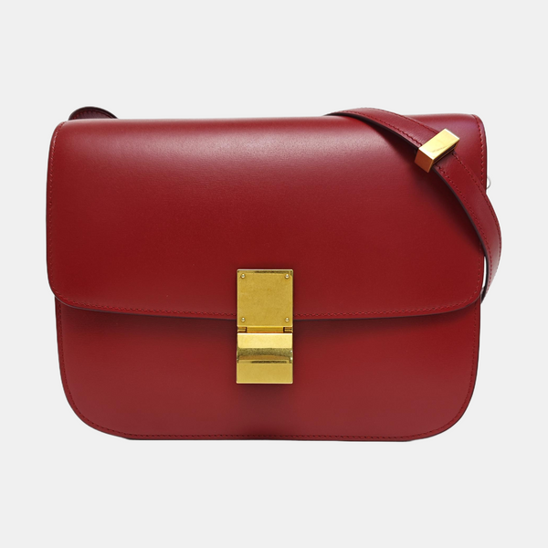 CLASSIC BOX Medium Calfskin Red