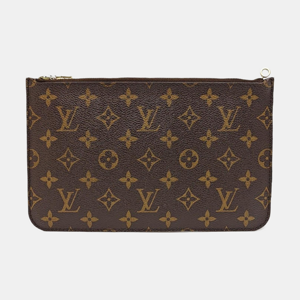NEVERFULL PM Monogram Coated Canvas Brown