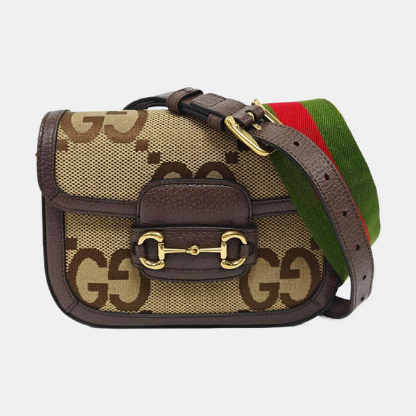 Horsebit 1955 Mini Monogram Canvas Beige