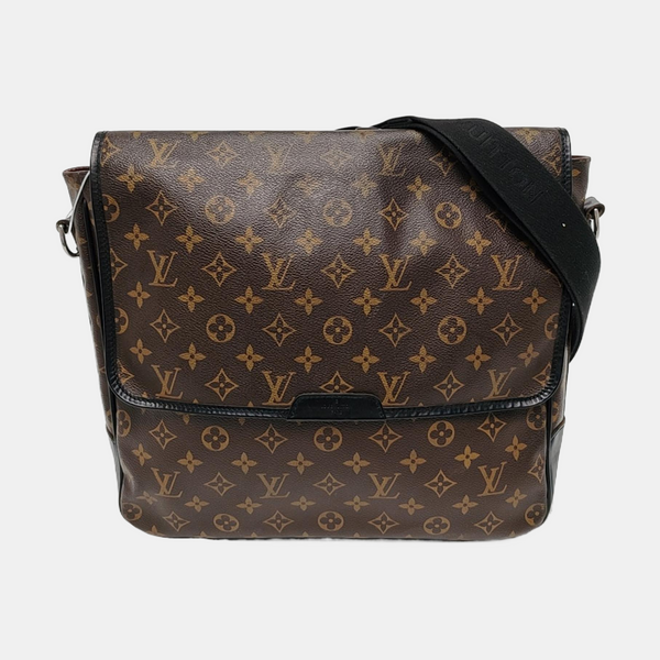 BASS Monogram Coated Canvas Brown