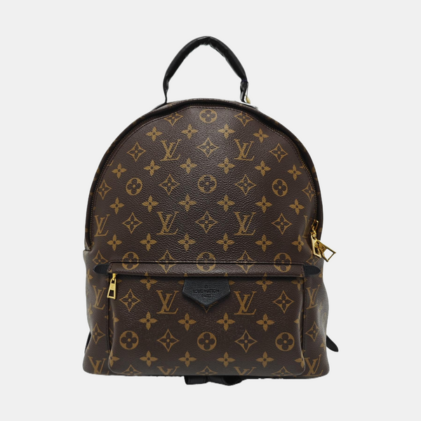 Monogram Coated Canvas Backpack Brown