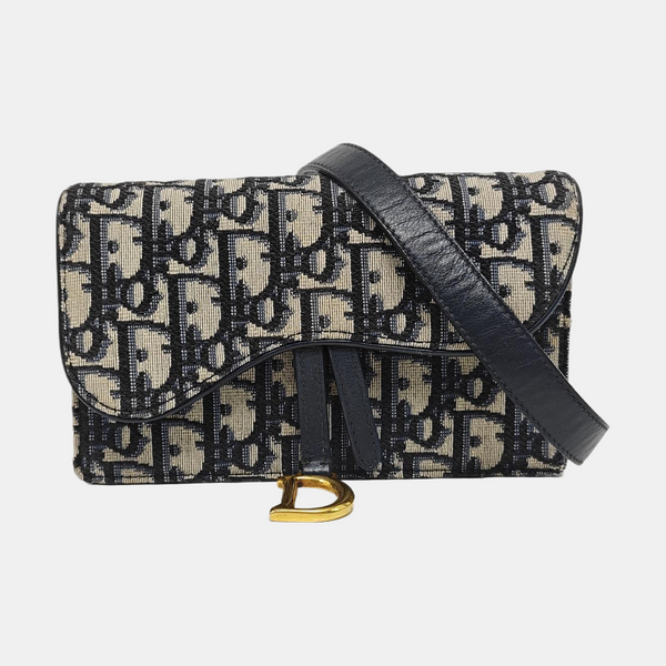Saddle Mini Oblique Canvas Beige