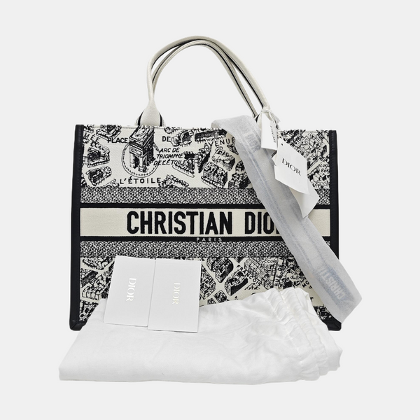 Book Tote Medium Canvas White