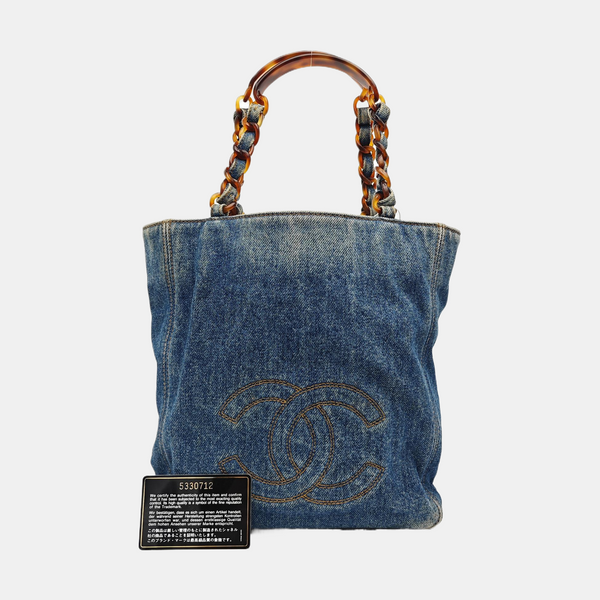 Denim Tote Bag Blue