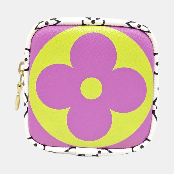CUBE Monogram Coated Canvas Purple
