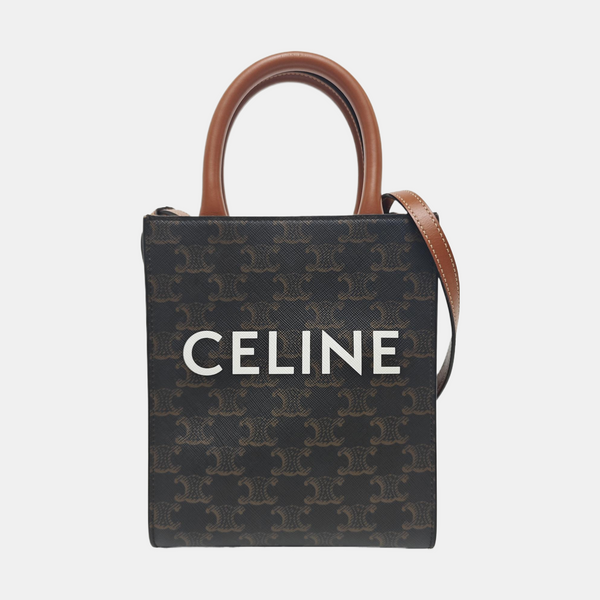 CABAS CELINE Mini Coated Canvas Brown