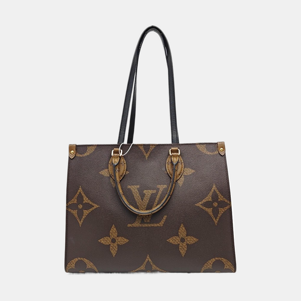 ONTHEGO MM Monogram Coated Canvas Brown