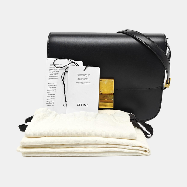 CLASSIC BOX Medium Calfskin Black