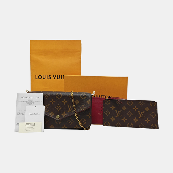 FÉLICIE Monogram Coated Canvas Brown