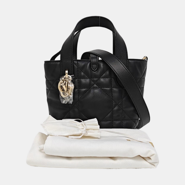 Toujours Nano Cannage Calfskin Black