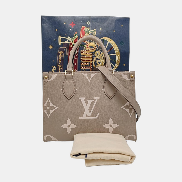 ONTHEGO PM Monogram Calfskin Gray