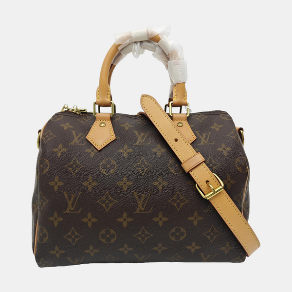 SPEEDY 25 Monogram Coated Canvas Brown