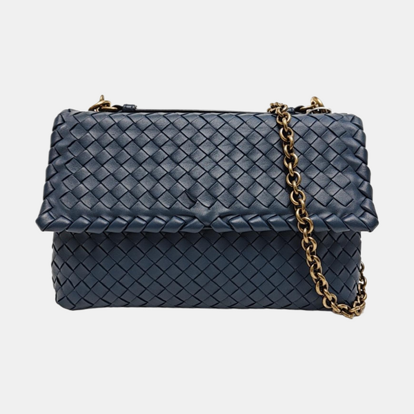 Authenticated pre-owned Olimpia Small Lambskin Blue - Shoulder Bag at Looply