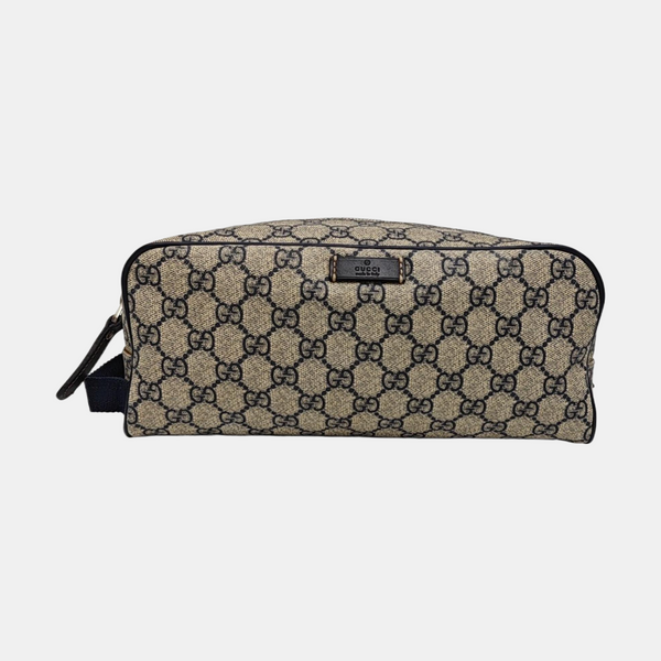 Monogram Coated Canvas Clutch Black