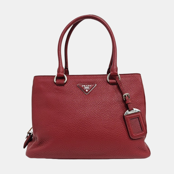 Calfskin Tote Bag Red