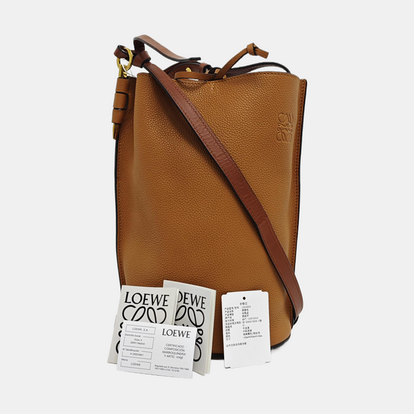 Authenticated pre-owned Gate Calfskin Brown - Bucket Bag at Looply