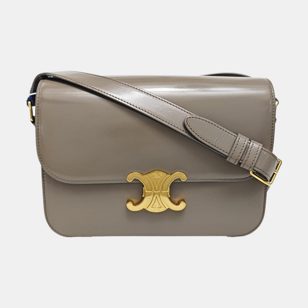 TRIOMPHE Small Calfskin Gray