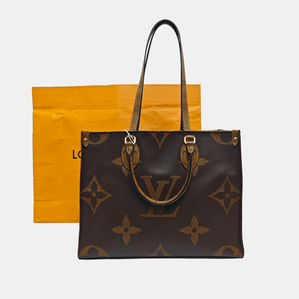 ONTHEGO MM Monogram Coated Canvas Brown