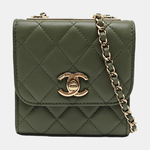 TRENDY CC Piel de cordero acolchada verde