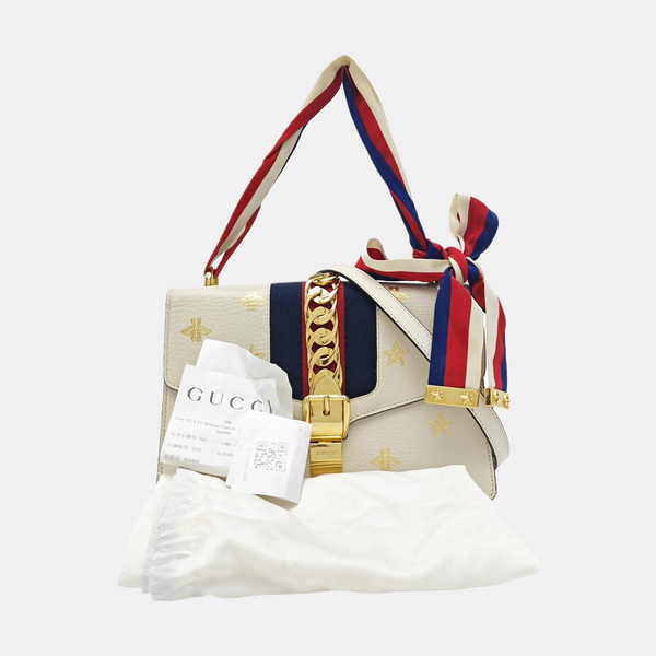 Calfskin Shoulder Bag Small White