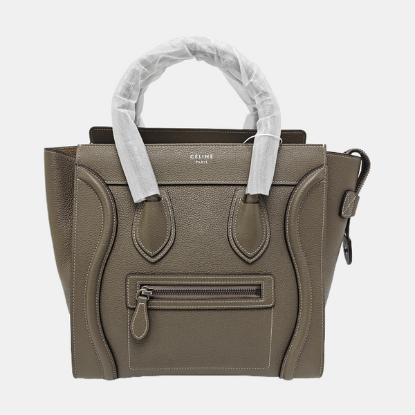 LUGGAGE Quilted Calfskin Gray