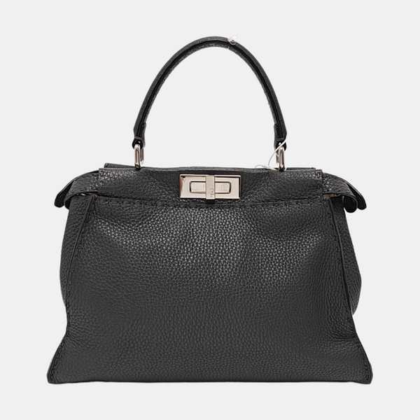 Authenticated pre-owned Peekaboo Medium Calfskin Gray - Tote Bag at Looply