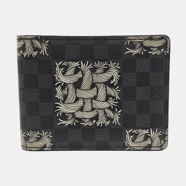 Damier Graphite Coated Canvas Wallet Gray
