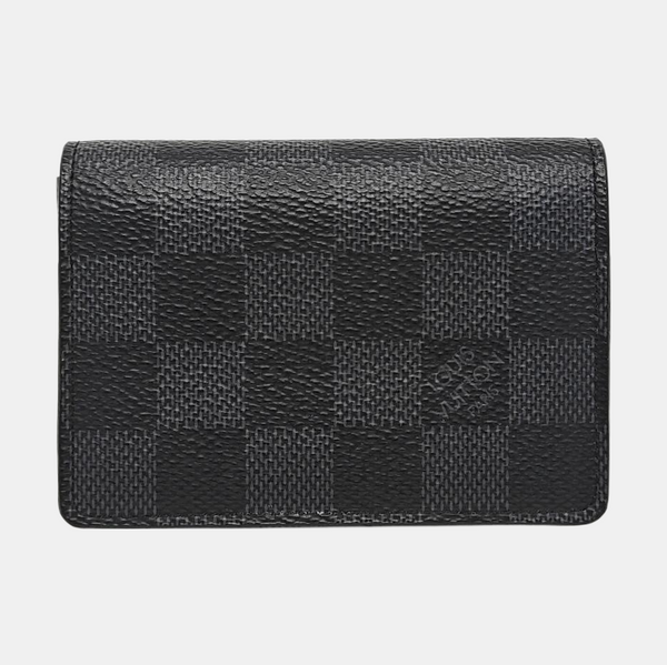 ENVELOPPE Damier Graphite Coated Canvas Gray Card Holder