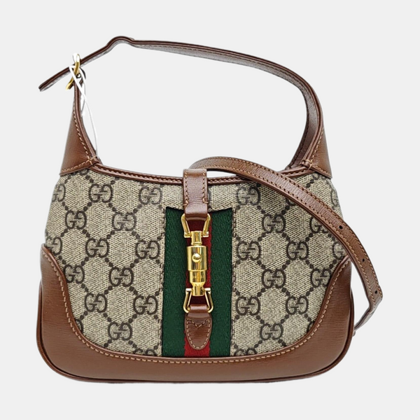 Jackie 1961 Mini Monogram Coated Canvas Beige