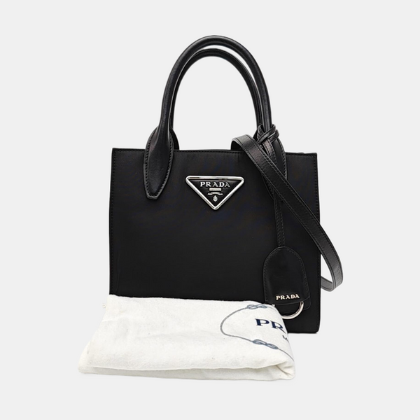 Nylon Shoulder Bag Black