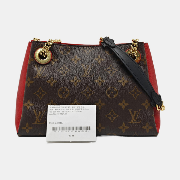 SURENE BB Monogram Coated Canvas Brown