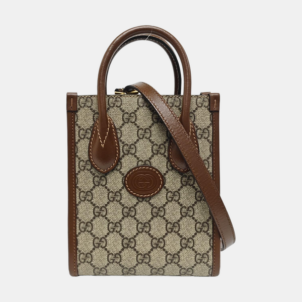 Retro Mini Monogram Coated Canvas Beige