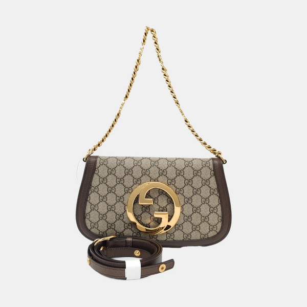 Blondie Small Monogram Coated Canvas Brown