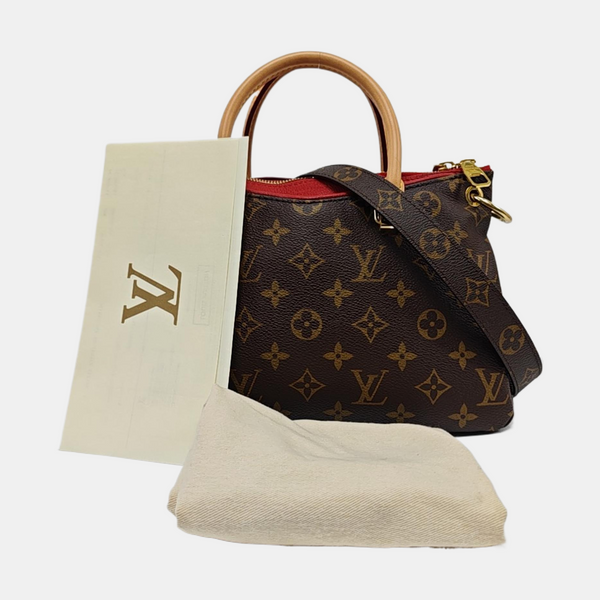 PALLAS BB Monogram Coated Canvas Brown