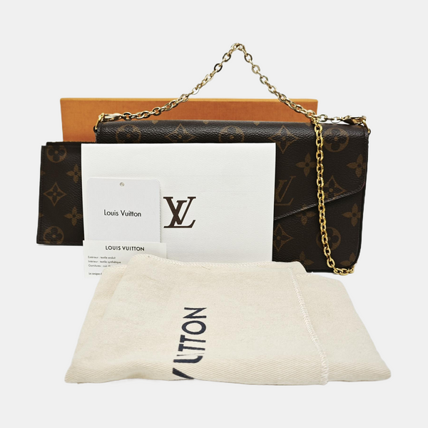 FÉLICIE Monogram Coated Canvas Brown